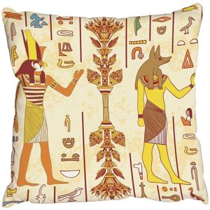 Benjamin Tate Design Cushions - Egyptian gods & ancient egyptian hieroglyphs (Cushion) Multicolor Benjamin Tate Design Cushions - Egyptian gods & ancient egyptian hieroglyphs (Cushion) Multicolor