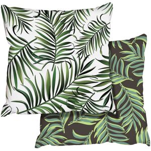 Benjamin Tate Design Botanical Leaves With Black & White Collection (Cushion) Multicolor Benjamin Tate Design Botanical Leaves With Black & White Collection (Cushion) Multicolor