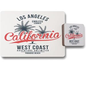 Benjamin Tate Design cali west coast placemat coaster set in Natural Natural Benjamin Tate Design cali west coast placemat coaster set in Natural Natural
