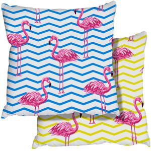 Benjamin Tate Design Flamingos & Geometrics Collection (Cushion) Multicolor Benjamin Tate Design Flamingos & Geometrics Collection (Cushion) Multicolor
