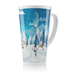 Benjamin Tate Design Evening Village Winter Landscape Dining Latte Mug in Natural Size: 100 cm Natural 100 cm Benjamin Tate Design Evening Village Winter Landscape Dining Latte Mug in Natural Size: 100 cm Natural 100 cm