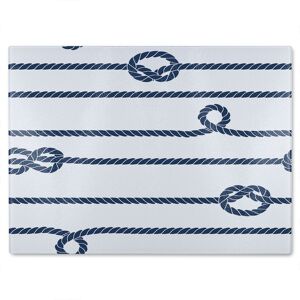 Benjamin Tate Design Rope Glass Chopping Board in Natural Natural Benjamin Tate Design Rope Glass Chopping Board in Natural Natural