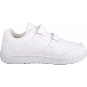 ABSOLUTE FOOTWEAR Childrens Faux Leather Double Touch & Close Sports Trainers in White Size: 3 White 3 ABSOLUTE FOOTWEAR Childrens Faux Leather Double Touch & Close Sports Trainers in White Size: 3 White 3