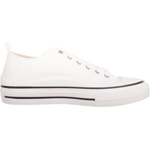 ABSOLUTE FOOTWEAR Girl's Childrens Low Top Lace Up Canvas Pumps with Chunky Sole in White Size: Infant 11 White Infant 11 ABSOLUTE FOOTWEAR Girl's Childrens Low Top Lace Up Canvas Pumps with Chunky Sole in White Size: Infant 11 White Infant 11