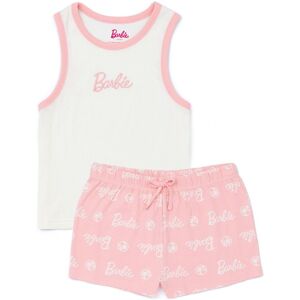 Barbie Women's Adult Vest & Shorts Pyjama Set (Womens Pink) in Pink Size: XL Pink XL Barbie Women's Adult Vest & Shorts Pyjama Set (Womens Pink) in Pink Size: XL Pink XL