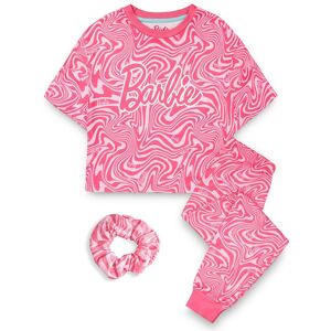 Barbie Girl's Short Sleeve Long Leg Pyjama Set (Kids Pink AOP) Size: 7-8 Years Pink 7-8 Years Barbie Girl's Short Sleeve Long Leg Pyjama Set (Kids Pink AOP) Size: 7-8 Years Pink 7-8 Years