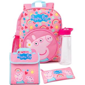 Peppa Pig Girl's Kids 4 Piece Backpack Set (Girls Pink) in Pink Pink One Size Peppa Pig Girl's Kids 4 Piece Backpack Set (Girls Pink) in Pink Pink One Size
