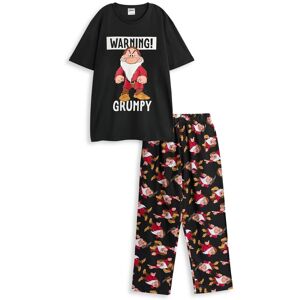 Disney Men's Adult Short Sleeve Long Leg Pyjama Set (Mens Black) in Black Size: Small Black S Disney Men's Adult Short Sleeve Long Leg Pyjama Set (Mens Black) in Black Size: Small Black S