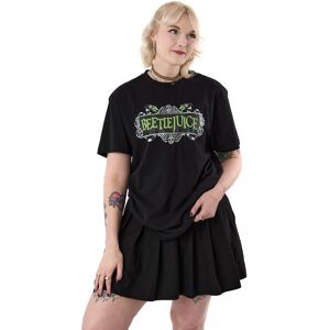 Beetlejuice Adult Short Sleeved T-Shirt (Unisex Black) in Black Size: 2XL Black 2XL Beetlejuice Adult Short Sleeved T-Shirt (Unisex Black) in Black Size: 2XL Black 2XL