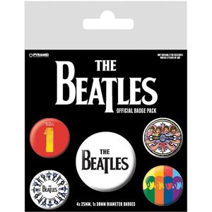 The Beatles Badge Set (Pack of 5) in Jet Black Jet Black The Beatles Badge Set (Pack of 5) in Jet Black Jet Black