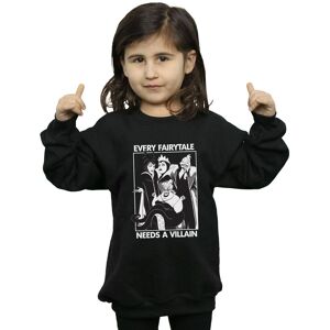 Disney Girl's Villains Cotton Sweatshirt in Black Size: 7-8 Years Black 7-8 Years Disney Girl's Villains Cotton Sweatshirt in Black Size: 7-8 Years Black 7-8 Years