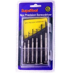 SupaTool Precision Screwdriver Set (Pack of 6) in Black Black SupaTool Precision Screwdriver Set (Pack of 6) in Black Black