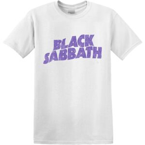 Black Sabbath Wavy Logo T-Shirt in White Size: 9-10 Years White 9-10 Years Black Sabbath Wavy Logo T-Shirt in White Size: 9-10 Years White 9-10 Years