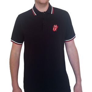 The Rolling Stones Classic Tongue Polo Shirt in Black Size: Small Black S The Rolling Stones Classic Tongue Polo Shirt in Black Size: Small Black S