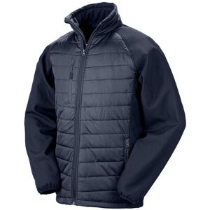 Result Men's Compass Softshell Padded Jacket in Navy Size: Medium Navy M Result Men's Compass Softshell Padded Jacket in Navy Size: Medium Navy M