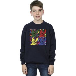 Disney Boy's Lilo & Stitch Pop Art Sweatshirt in Navy Size: 7-8 Years Navy 7-8 Years Disney Boy's Lilo & Stitch Pop Art Sweatshirt in Navy Size: 7-8 Years Navy 7-8 Years