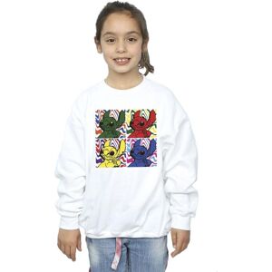 Disney Girl's Lilo & Stitch Pop Art Sweatshirt in White Size: 12-13 Years White 12-13 Years Disney Girl's Lilo & Stitch Pop Art Sweatshirt in White Size: 12-13 Years White 12-13 Years