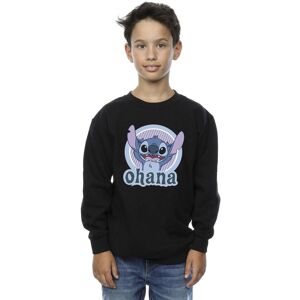 Disney Boy's Lilo & Stitch Ohana Circle Sweatshirt in Black Size: 9 Years Black 9 Years Disney Boy's Lilo & Stitch Ohana Circle Sweatshirt in Black Size: 9 Years Black 9 Years