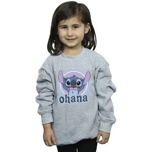 Disney Girl's Lilo & Stitch Ohana Circle Sweatshirt in Grey Size: 7-8 Years Grey 7-8 Years Disney Girl's Lilo & Stitch Ohana Circle Sweatshirt in Grey Size: 7-8 Years Grey 7-8 Years