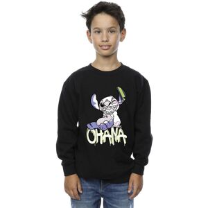Disney Boy's Lilo & Stitch Ohana Graffiti Sweatshirt in Black Size: 12-13 Years Black 12-13 Years Disney Boy's Lilo & Stitch Ohana Graffiti Sweatshirt in Black Size: 12-13 Years Black 12-13 Years