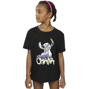 Disney Girl's Lilo & Stitch Ohana Graffiti Cotton T-Shirt in Black Size: 3-4 Years Black 3-4 Years Disney Girl's Lilo & Stitch Ohana Graffiti Cotton T-Shirt in Black Size: 3-4 Years Black 3-4 Years