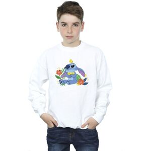 Disney Boy's Lilo & Stitch Birds Sweatshirt in White Size: 7-8 Years White 7-8 Years Disney Boy's Lilo & Stitch Birds Sweatshirt in White Size: 7-8 Years White 7-8 Years