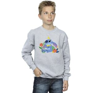 Disney Boy's Lilo & Stitch Birds Sweatshirt in Grey Size: 7-8 Years Grey 7-8 Years Disney Boy's Lilo & Stitch Birds Sweatshirt in Grey Size: 7-8 Years Grey 7-8 Years