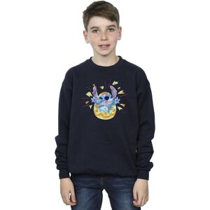 Disney Boy's Lilo & Stitch Cracking Egg Sweatshirt in Navy Size: 7-8 Years Navy 7-8 Years Disney Boy's Lilo & Stitch Cracking Egg Sweatshirt in Navy Size: 7-8 Years Navy 7-8 Years