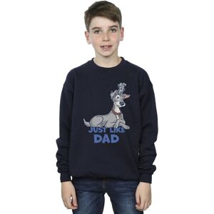 Disney Boy's Lady & The Tramp Just Like Dad Sweatshirt in Navy Size: 12-13 Years Navy 12-13 Years Disney Boy's Lady & The Tramp Just Like Dad Sweatshirt in Navy Size: 12-13 Years Navy 12-13 Years