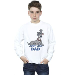 Disney Boy's Lady & The Tramp Just Like Dad Sweatshirt in White Size: 9 Years White 9 Years Disney Boy's Lady & The Tramp Just Like Dad Sweatshirt in White Size: 9 Years White 9 Years