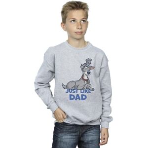 Disney Boy's Lady & The Tramp Just Like Dad Sweatshirt in Grey Size: 7-8 Years Grey 7-8 Years Disney Boy's Lady & The Tramp Just Like Dad Sweatshirt in Grey Size: 7-8 Years Grey 7-8 Years