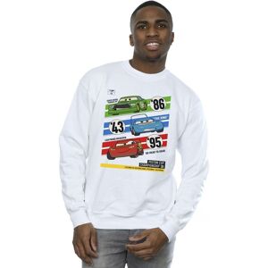 Disney Men's Cars Piston Cup Champions Sweatshirt in White Size: 2XL White 2XL Disney Men's Cars Piston Cup Champions Sweatshirt in White Size: 2XL White 2XL
