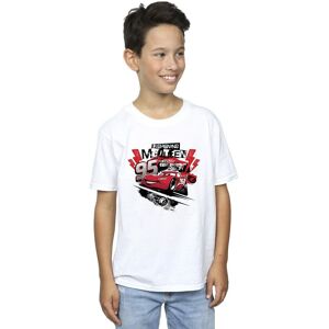 Disney Boy's Cars Lightning McQueen Collage T-Shirt in White Size: 9 Years White 9 Years Disney Boy's Cars Lightning McQueen Collage T-Shirt in White Size: 9 Years White 9 Years