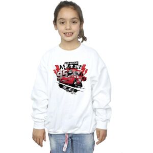 Disney Girl's Cars Lightning McQueen Collage Sweatshirt in White Size: 7-8 Years White 7-8 Years Disney Girl's Cars Lightning McQueen Collage Sweatshirt in White Size: 7-8 Years White 7-8 Years