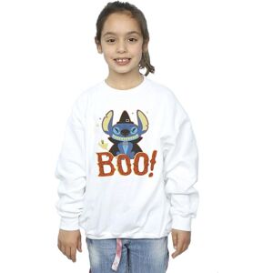 Disney Girl's Lilo & Stitch Boo Sweatshirt in White Size: 7-8 Years White 7-8 Years Disney Girl's Lilo & Stitch Boo Sweatshirt in White Size: 7-8 Years White 7-8 Years