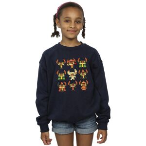 Disney Girl's Lilo & Stitch Halloween Costumes Sweatshirt in Navy Size: 12-13 Years Navy 12-13 Years Disney Girl's Lilo & Stitch Halloween Costumes Sweatshirt in Navy Size: 12-13 Years Navy 12-13 Years