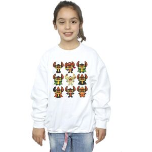 Disney Girl's Lilo & Stitch Halloween Costumes Sweatshirt in White Size: 3-4 Years White 3-4 Years Disney Girl's Lilo & Stitch Halloween Costumes Sweatshirt in White Size: 3-4 Years White 3-4 Years
