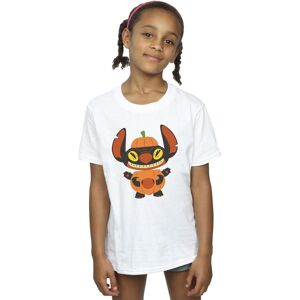 Disney Girl's Lilo & Stitch Pumpkin Costume Cotton T-Shirt in White Size: 12-13 Years White 12-13 Years Disney Girl's Lilo & Stitch Pumpkin Costume Cotton T-Shirt in White Size: 12-13 Years White 12-13 Years