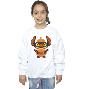 Disney Girl's Lilo & Stitch Pumpkin Costume Sweatshirt in White Size: 5-6 Years White 5-6 Years Disney Girl's Lilo & Stitch Pumpkin Costume Sweatshirt in White Size: 5-6 Years White 5-6 Years