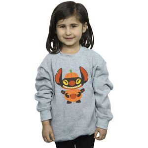 Disney Girl's Lilo & Stitch Pumpkin Costume Sweatshirt in Grey Size: 5-6 Years Grey 5-6 Years Disney Girl's Lilo & Stitch Pumpkin Costume Sweatshirt in Grey Size: 5-6 Years Grey 5-6 Years