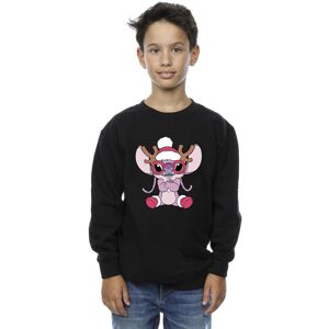 Disney Boy's Lilo & Stitch Angel Reindeer Sweatshirt in Black Size: 12-13 Years Black 12-13 Years Disney Boy's Lilo & Stitch Angel Reindeer Sweatshirt in Black Size: 12-13 Years Black 12-13 Years