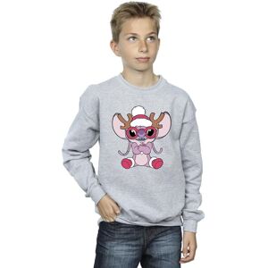 Disney Boy's Lilo & Stitch Angel Reindeer Sweatshirt in Grey Size: 12-13 Years Grey 12-13 Years Disney Boy's Lilo & Stitch Angel Reindeer Sweatshirt in Grey Size: 12-13 Years Grey 12-13 Years