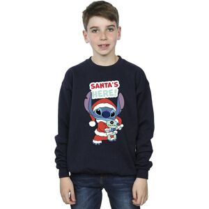 Disney Boy's Lilo & Stitch Santa´s Here Sweatshirt in Navy Size: 7-8 Years Navy 7-8 Years Disney Boy's Lilo & Stitch Santa´s Here Sweatshirt in Navy Size: 7-8 Years Navy 7-8 Years