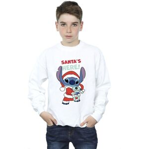 Disney Boy's Lilo & Stitch Santa´s Here Sweatshirt in White Size: 12-13 Years White 12-13 Years Disney Boy's Lilo & Stitch Santa´s Here Sweatshirt in White Size: 12-13 Years White 12-13 Years