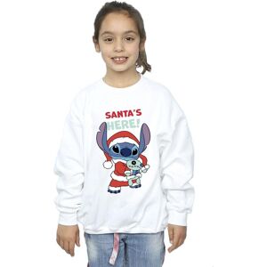 Disney Girl's Lilo & Stitch Santa´s Here Sweatshirt in White Size: 9 Years White 9 Years Disney Girl's Lilo & Stitch Santa´s Here Sweatshirt in White Size: 9 Years White 9 Years