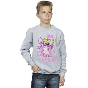Disney Boy's Lilo & Stitch Angel Fa La La Sweatshirt in Grey Size: 5-6 Years Grey 5-6 Years Disney Boy's Lilo & Stitch Angel Fa La La Sweatshirt in Grey Size: 5-6 Years Grey 5-6 Years