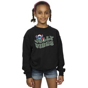 Disney Girl's Lilo & Stitch Jolly Chilling Vibes Sweatshirt in Black Size: 7-8 Years Black 7-8 Years Disney Girl's Lilo & Stitch Jolly Chilling Vibes Sweatshirt in Black Size: 7-8 Years Black 7-8 Years