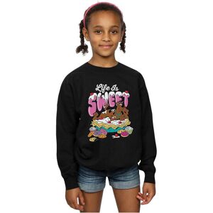 Scooby Doo Girl's Life Is Sweet Sweatshirt in Black Size: 7-8 Years Black 7-8 Years Scooby Doo Girl's Life Is Sweet Sweatshirt in Black Size: 7-8 Years Black 7-8 Years
