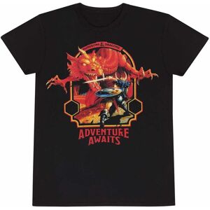 Dungeons & Dragons Men's Adventure Awaits T-Shirt in Black Size: Medium Black M Dungeons & Dragons Men's Adventure Awaits T-Shirt in Black Size: Medium Black M