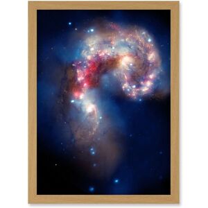 Artery8 Hubble Space Telescope Image Colourful Antennae Galaxies Galactic Spectacle Colliding Pair Mosaic Composite w/ Chandra X-Ray Observatory Beige W12" x H16" Artery8 Hubble Space Telescope Image Colourful Antennae Galaxies Galactic Spectacle Colliding Pair Mosaic Composite w/ Chandra X-Ray Observatory Beige W12" x H16"